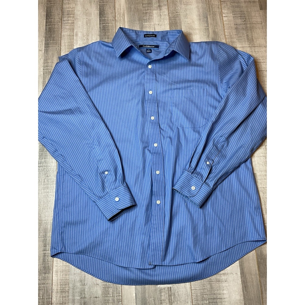 Croft And Barrow All‎ Cotton Non-Iron Button Down Dress Shirt Size 17.5